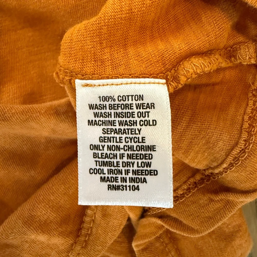 Orange Sleeveless Top with Crochet Detail - Picture 5 of 5